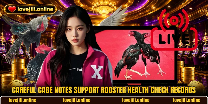 Careful cage notes support Rooster Health Check records Careful cage notes support Rooster Health Check records