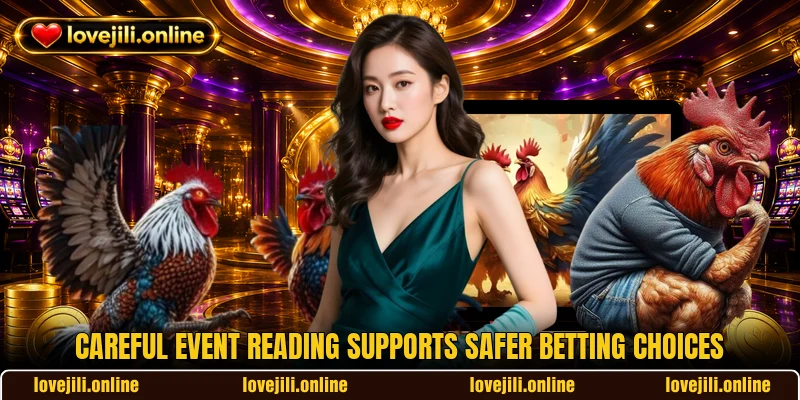 Careful event reading supports safer betting choices Careful event reading supports safer betting choices