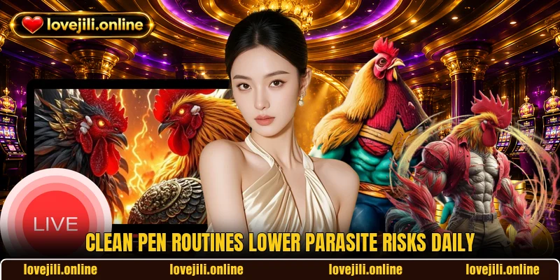 Clean pen routines lower parasite risks daily Clean pen routines lower parasite risks daily