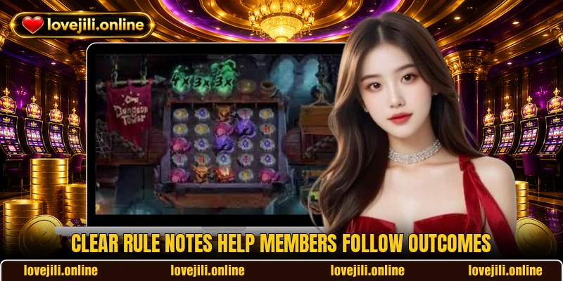 Clear rule notes help members follow outcomes