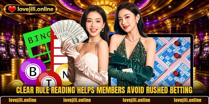 Clear rule reading helps members avoid rushed betting