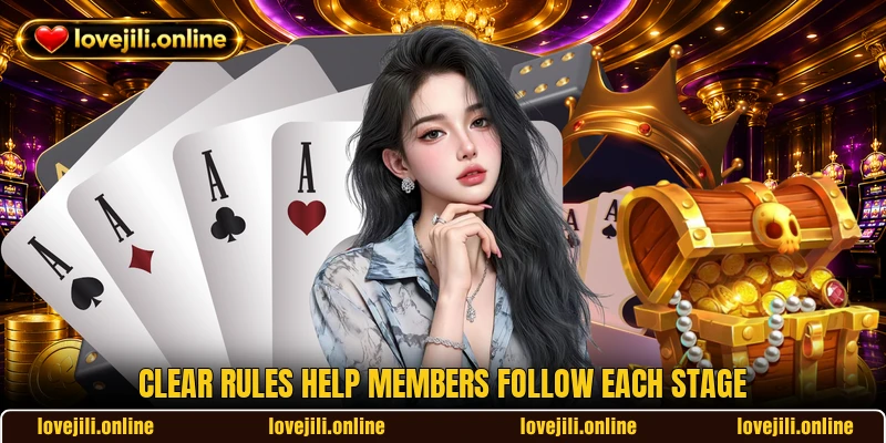 Clear rules help members follow each stage