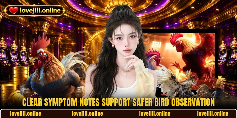 Clear symptom notes support safer bird observation Clear symptom notes support safer bird observation