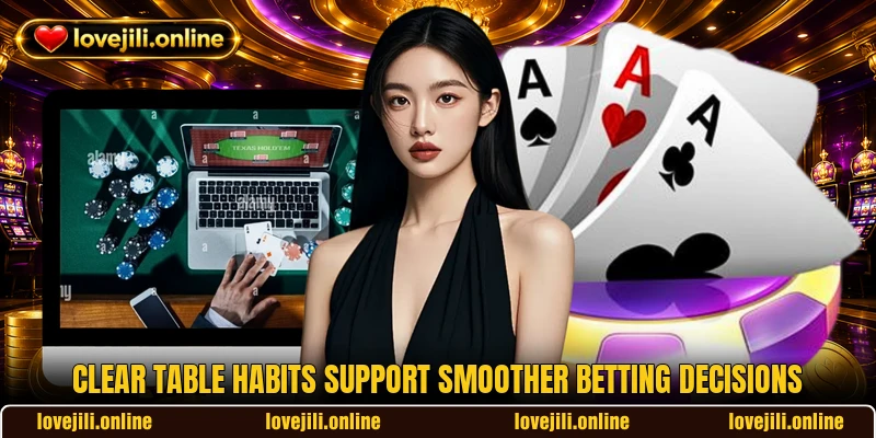 Clear table habits support smoother betting decisions