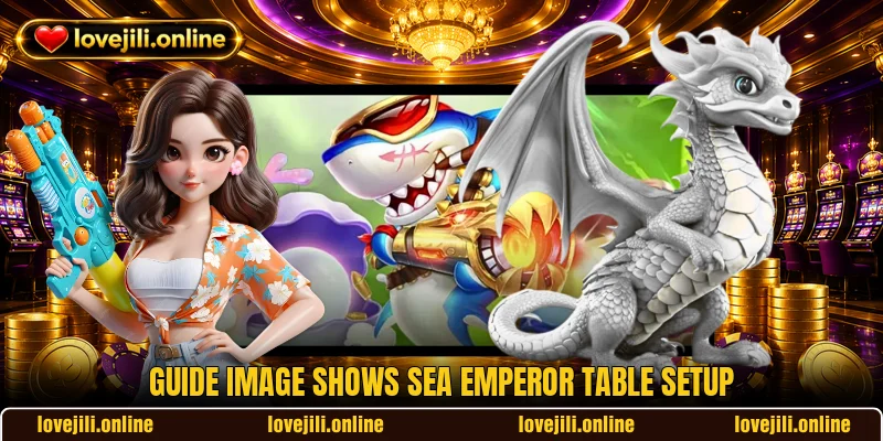 Guide image shows Sea Emperor table setup