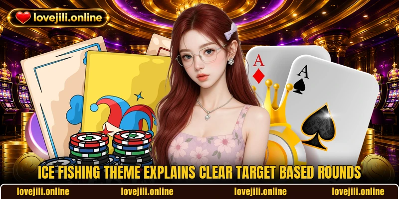 Ice Fishing theme explains clear target based rounds Ice Fishing theme explains clear target based rounds