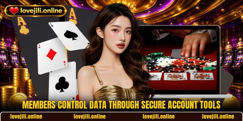 Members control data through secure account tools