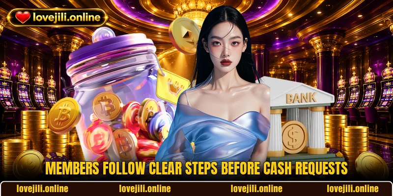 Members follow clear steps before cash requests