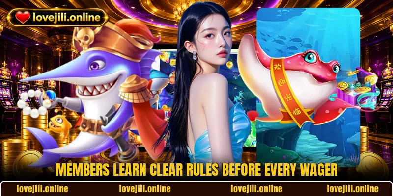 Members learn clear rules before every wager Members learn clear rules before every wager
