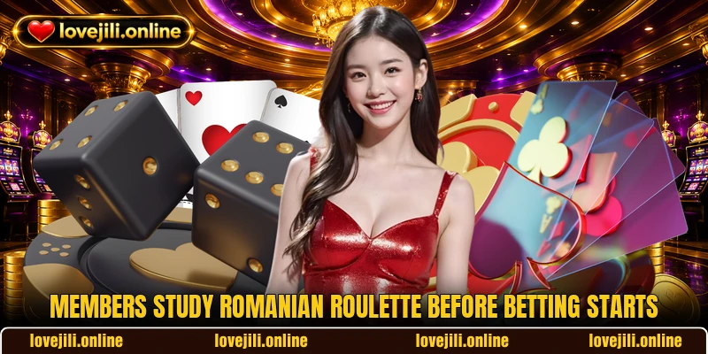 Members study Romanian Roulette before betting starts Members study Romanian Roulette before betting starts