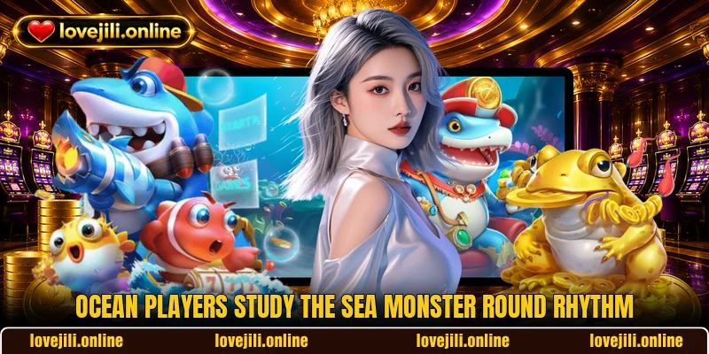 Ocean players study the Sea Monster round rhythm Ocean players study the Sea Monster round rhythm