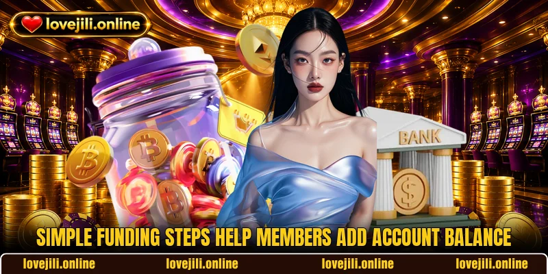 Simple funding steps help members add account balance