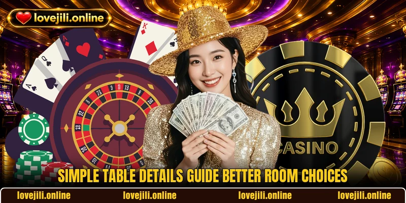Simple table details guide better room choices Simple table details guide better room choices