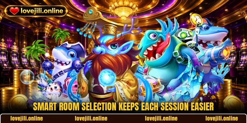 Smart room selection keeps each session easier